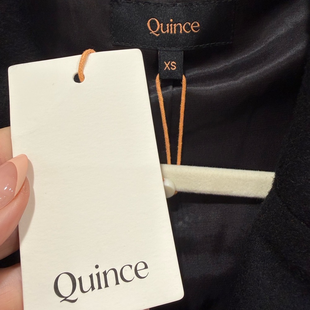 Quince Italian Wool Classic Single-Breasted Coat, BNWT Size XS - Picture 3 of 4